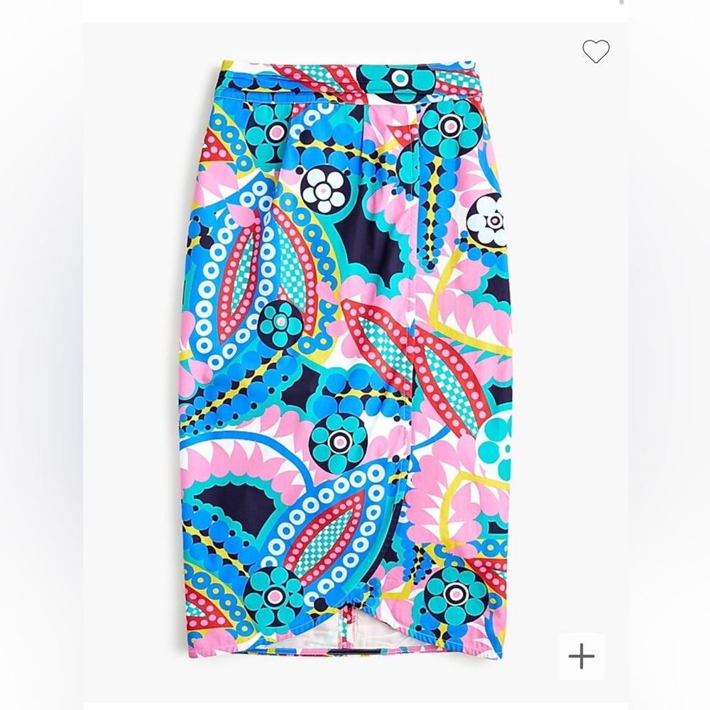NWT never used: Tie-back tulip skirt in Ratti® kaleidoscope floral